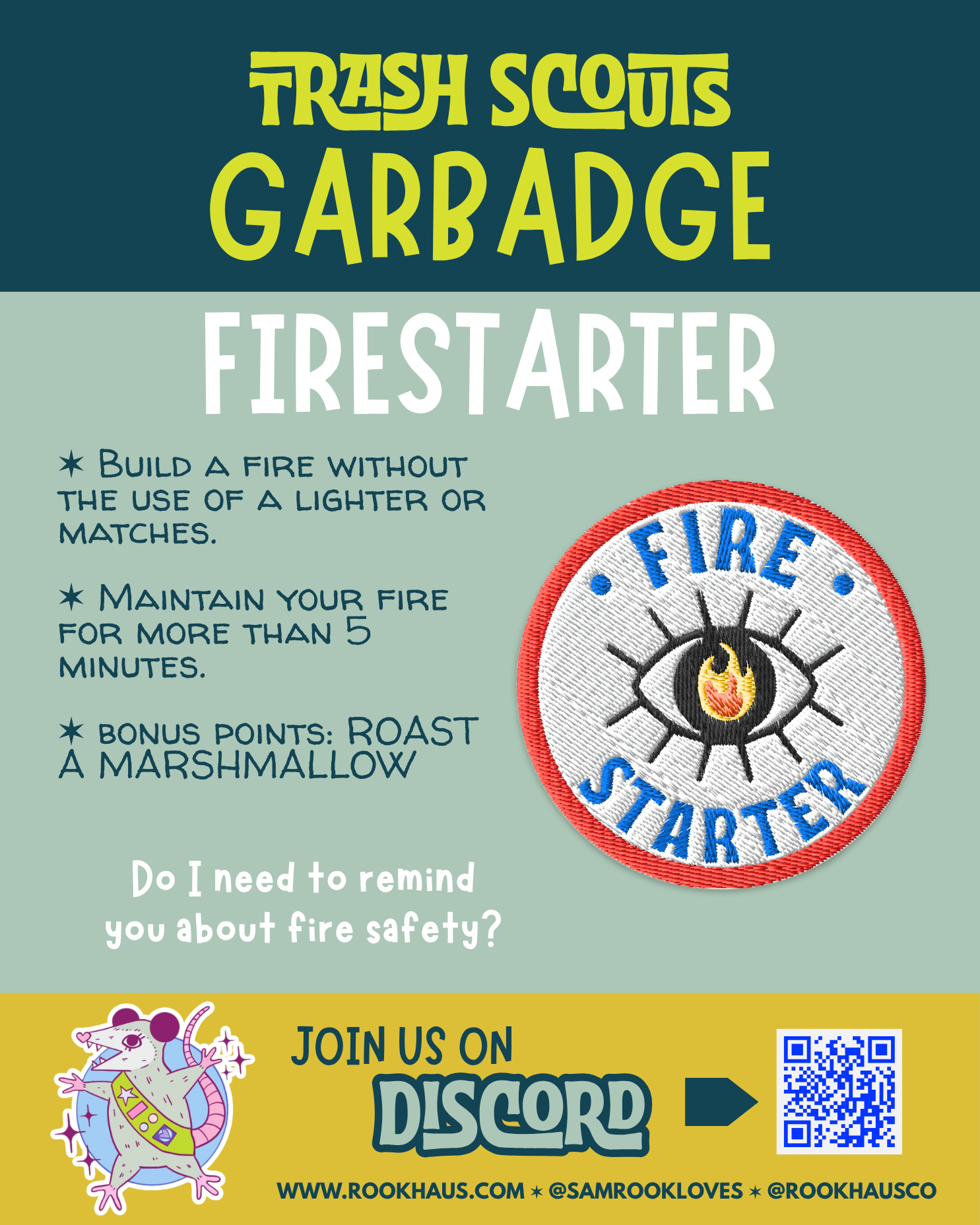 Firestarter - Embroidered Garbadge - Image 3